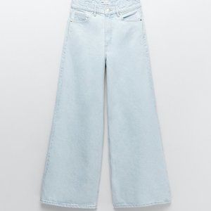 Zara Super Wide High Rise Y2K Jeans NWT